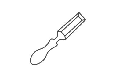 Keski gri çizgi simgesi, vektör, piksel mükemmel, illüstratör dosyası