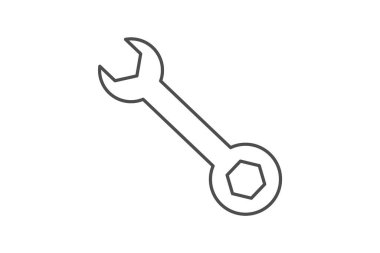 Anahtar gri çizgi simgesi, vektör, piksel mükemmel, illüstratör dosyası