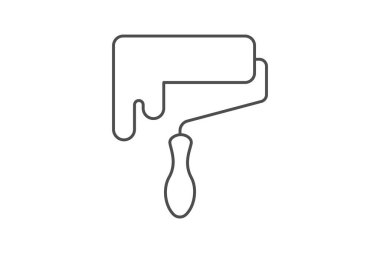 Paten gri çizgi simgesi, vektör, piksel mükemmel, illüstratör dosyası