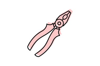 Pense renk gölge çizgisi simgesi, vektör, piksel mükemmel, illüstratör dosyası