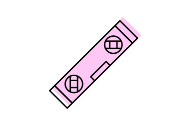 Seviye renk gölge çizgisi simgesi, vektör, piksel mükemmel, illüstratör dosyası