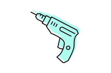 Sondaj renk gölge çizgisi simgesi, vektör, piksel mükemmel, illüstratör dosyası