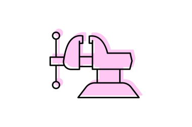 Yardımcı renk gölge çizgi simgesi, vektör, piksel mükemmel, illüstratör dosyası