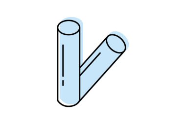 Tebeşir Çizgisi renk gölge çizgi simgesi, vektör, piksel mükemmel, illüstratör dosyası