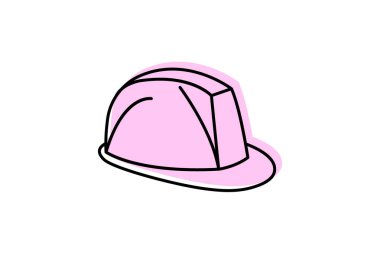 Çalışma Eldivenleri renk gölge çizgisi simgesi, vektör, piksel mükemmel, illüstratör dosyası