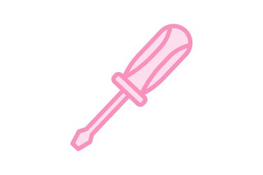 Tornavida renk çizelgesi simgesi, vektör, piksel mükemmel, illüstratör dosyası