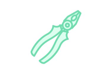 Pense renk özet simgesi, vektör, piksel mükemmel, illüstratör dosyası