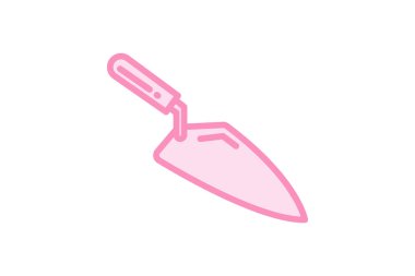 Trowel renk dış hat simgesi, vektör, piksel mükemmel, illüstratör dosyası