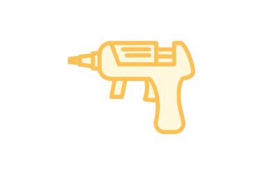 Yapıştırıcı Silahı renk çizelgesi simgesi, vektör, piksel mükemmel, illüstratör dosyası