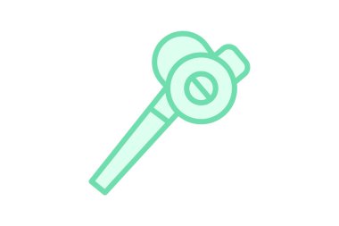 Yaprak Üfleme renk özet simgesi, vektör, piksel mükemmel, illüstratör dosyası