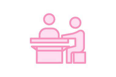 Forum renk ana hatları simgesi, vektör, piksel mükemmel, illüstratör dosyası