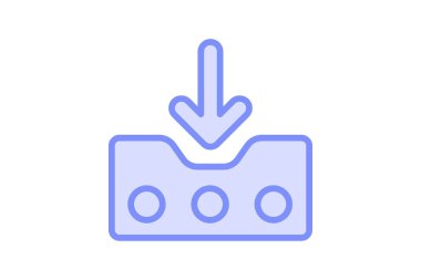 Slayt Gösterisi renk özeti simgesi, vektör, piksel mükemmel, illüstratör dosyası