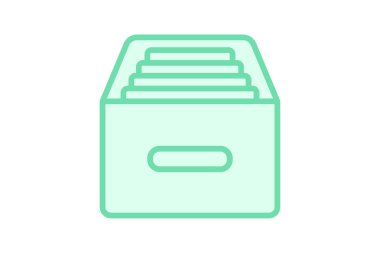 Renk dış hat simgesi, vektör, piksel mükemmel, illüstratör dosyası arşivle