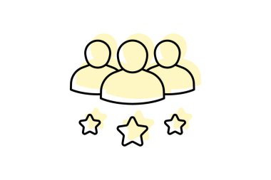 Takım renk gölge çizgi simgesi, vektör, piksel mükemmel, illüstratör dosyası