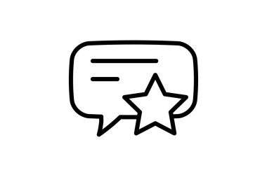 Sohbet siyah dış hat simgesi, vektör, piksel mükemmel, illüstratör dosyası