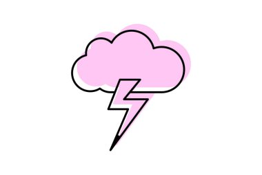 Hava durumu renk gölge çizgisi simgesi, vektör, piksel mükemmel, illüstratör dosyası