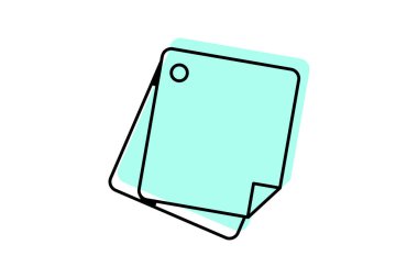 Renk gölge çizgisi simgesi, vektör, piksel mükemmel, illüstratör dosyası