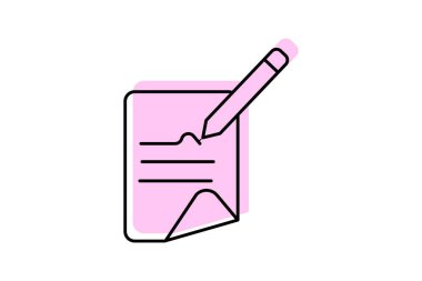 Kitapların renk gölge çizgisi simgesi, vektör, piksel mükemmel, illüstratör dosyası