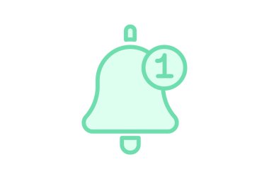 Bildirimler renk özeti simgesi, vektör, piksel mükemmel, illüstratör dosyası