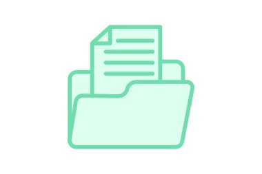 Dosya Yöneticisi renk özeti simgesi, vektör, piksel mükemmel, illüstratör dosyası