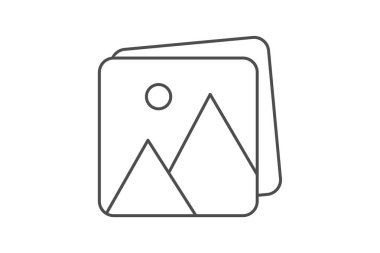 Fotoğraf Galerisi gri ince çizgi simgesi, vektör, piksel mükemmel, illüstratör dosyası