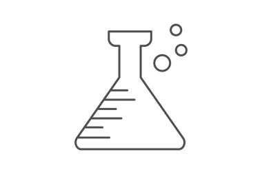 Beher gri ince çizgi simgesi, vektör, piksel mükemmel, illüstratör dosyası