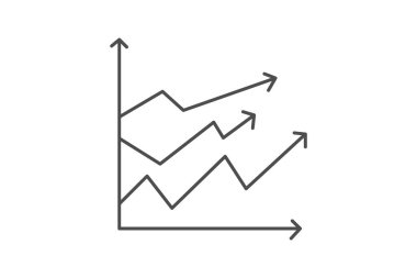 Grafik gri çizgi simgesi, vektör, piksel mükemmel, illüstratör dosyası