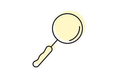 Büyütülüyor Glass renk çizgisi simgesi, vektör, piksel mükemmel, illüstratör dosyası