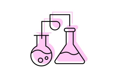 Laboratuvar Renk Rengi Çizgisi simgesi, vektör, piksel mükemmel, illüstratör dosyası