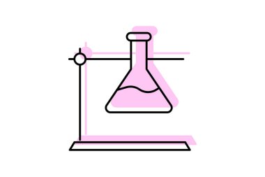 Bilim Ekipmanları renk gölge çizgisi simgesi, vektör, piksel mükemmel, illüstratör dosyası