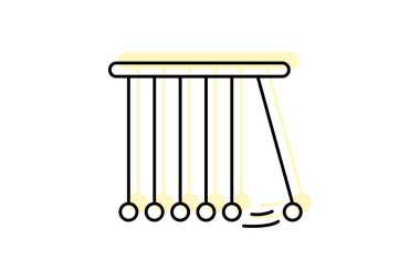 Fizik renk gölge çizgisi simgesi, vektör, piksel mükemmel, illüstratör dosyası