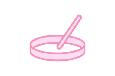 Petri Çanağı renk özeti simgesi, vektör, piksel mükemmel, illüstratör dosyası