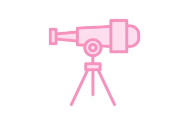 Teleskop renk çizelgesi simgesi, vektör, piksel mükemmel, illüstratör dosyası