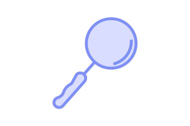 Büyütülüyor Glass renk ana hatları simgesi, vektör, piksel mükemmel, illüstratör dosyası