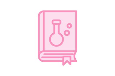 Bilim Kitabı renk ana hatları simgesi, vektör, piksel mükemmel, illüstratör dosyası