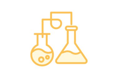 Laboratuvar Renk Özeti simgesi, vektör, piksel mükemmel, illüstratör dosyası