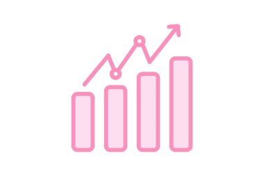 Veri Analizi renk özeti simgesi, vektör, piksel mükemmel, illüstratör dosyası