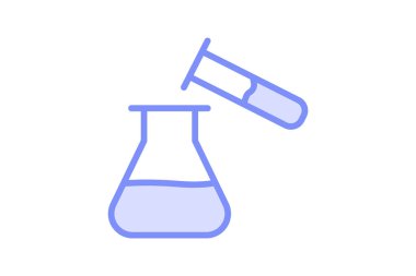 Kimya rengi ana hatları simgesi, vektör, piksel mükemmel, illüstratör dosyası