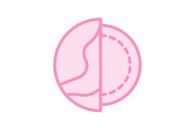 Jeoloji renk ana hatları simgesi, vektör, piksel mükemmel, illüstratör dosyası