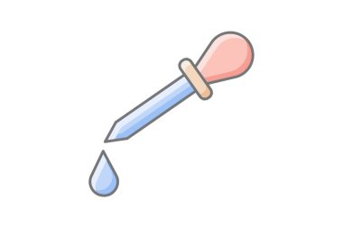 Pipette muhteşem doğrusal renk simgesi, vektör, piksel mükemmel, illüstratör dosyası
