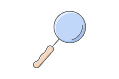 Büyütülüyor Glass muhteşem doğrusal renk simgesi, vektör, piksel mükemmel, illüstratör dosyası