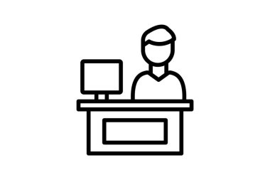 Çevrimiçi Analiz siyah dış hat simgesi, vektör, piksel mükemmel, illüstratör dosyası