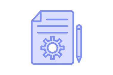 Yazı pazarlama renk ana hatları simgesi, vektör, piksel mükemmel, illüstratör dosyası