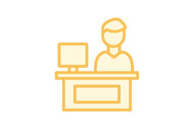 Çevrimiçi Analiz renk ana hatları simgesi, vektör, piksel mükemmel, illüstratör dosyası