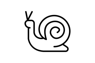 Omurgasız siyah dış hat simgesi, vektör, piksel mükemmel, illüstratör dosyası