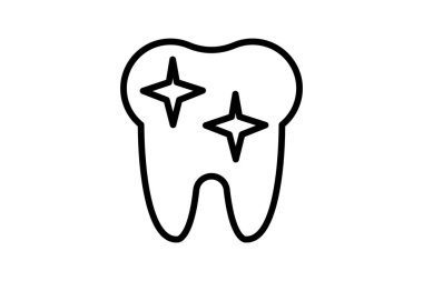 Diş çizgisi simgesi, vektör, piksel mükemmel, illüstratör dosyası