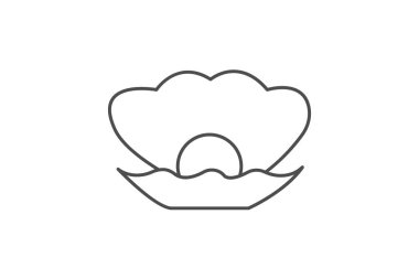 Yumuşakça gri çizgi simgesi, vektör, piksel mükemmel, illüstratör dosyası