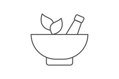 Gmo gri çizgi simgesi, vektör, piksel mükemmel, illüstratör dosyası