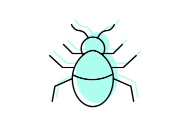 Hata renk gölge çizgisi simgesi, vektör, piksel mükemmel, illüstratör dosyası