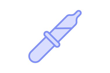 Pipette renk ana hatları simgesi, vektör, piksel mükemmel, illüstratör dosyası